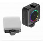 D12s Mini RGB LED Video Işığı (2500K-9000K) / 8W, Kamera ve Telefonlar İçin Dolgu Işığı