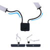 2 Kollu Kalıcı Makyaj ve Dövme Işığı 60 watt
