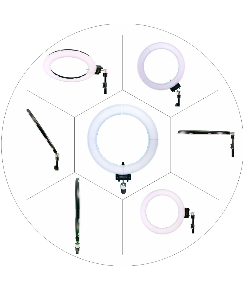 18 inç 130 Watt Ring Light - Profesyonel Kuaför ve Stüdyo Işığı 864 LED