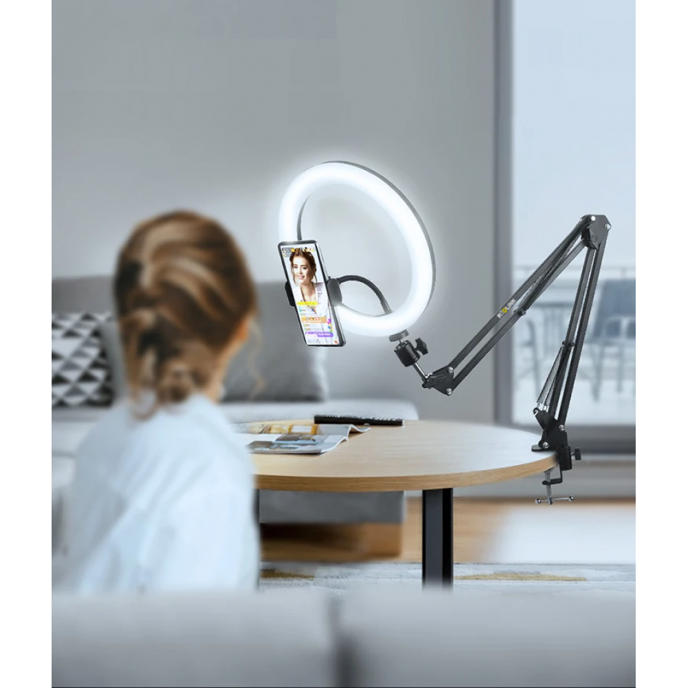 10 inch 9 watt Ring Light Masa Üstü Kollu 10 inch 9 watt Ring Light Masa Üstü Kollu