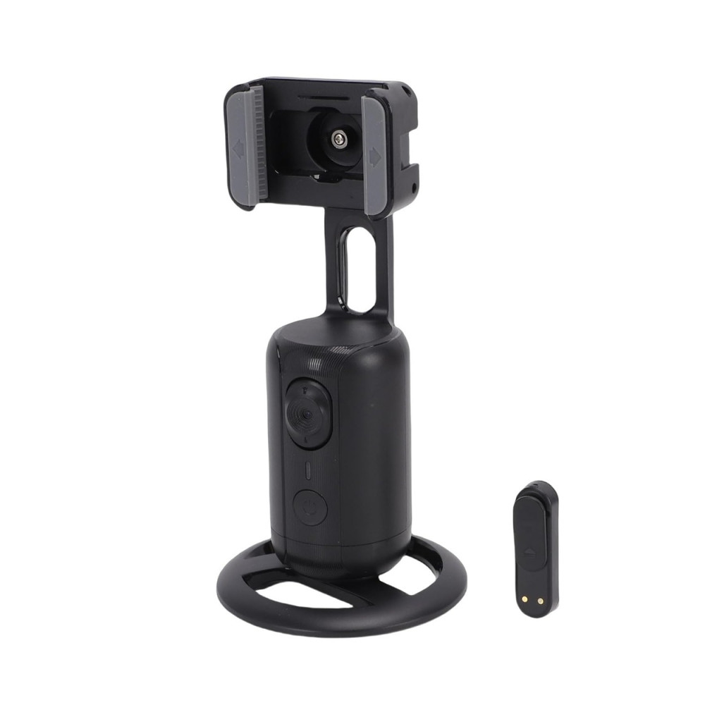 AI Yüz Takipli 360 Derece Otomatik Dönüşlü Dahili Yaka Mikrofonlu Telefon Tutucu