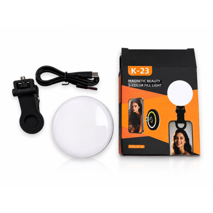MagSafe Uyumlu Taşınabilir 3 Renkli Mini LED Işık Klipsli Akıllı Telefon Selfie ve Canlı Yayın Dolgu Işığı