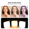 Pocket Video Light Taşınabilir Mini LED Işık Şarjlı 1200mAh Vlog Canlı Yayın ve Telefon Fotoğraf Çekim Işığı Siyah Pocket Video Light Taşınabilir Mini LED Işık Şarjlı 1200mAh Vlog Canlı Yayın ve Telefon Fotoğraf Çekim Işığı Siyah