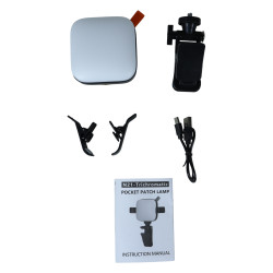 Pocket Video Light Taşınabilir Mini LED Işık Şarjlı 1200mAh Vlog Canlı Yayın ve Telefon Fotoğraf Çekim Işığı Siyah Pocket Video Light Taşınabilir Mini LED Işık Şarjlı 1200mAh Vlog Canlı Yayın ve Telefon Fotoğraf Çekim Işığı Siyah