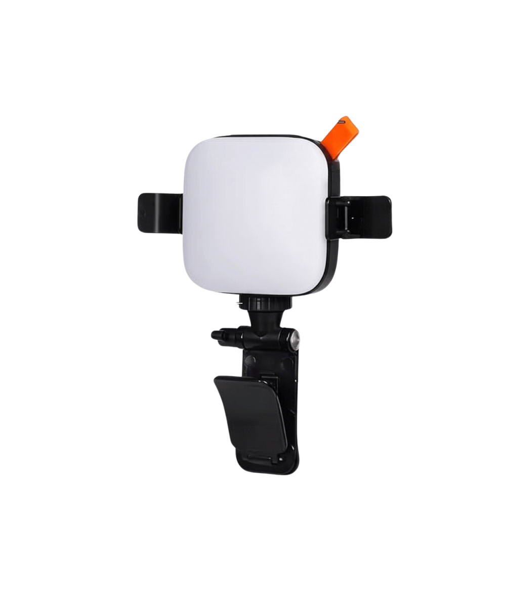 Pocket Video Light Taşınabilir Mini LED Işık Şarjlı 1200mAh Vlog Canlı Yayın ve Telefon Fotoğraf Çekim Işığı Siyah