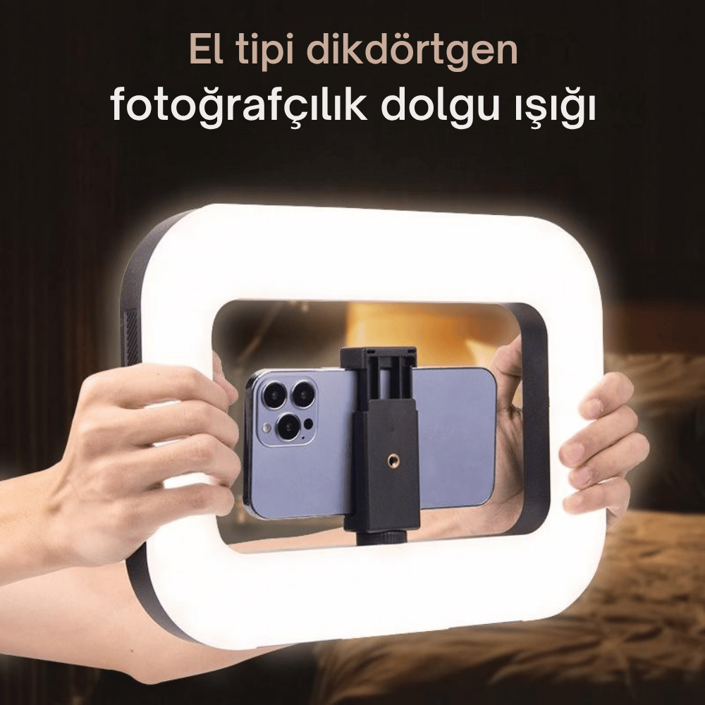 Şarjlı LED Ring Light Video Işık Seti Şarjlı LED Ring Light Video Işık Seti