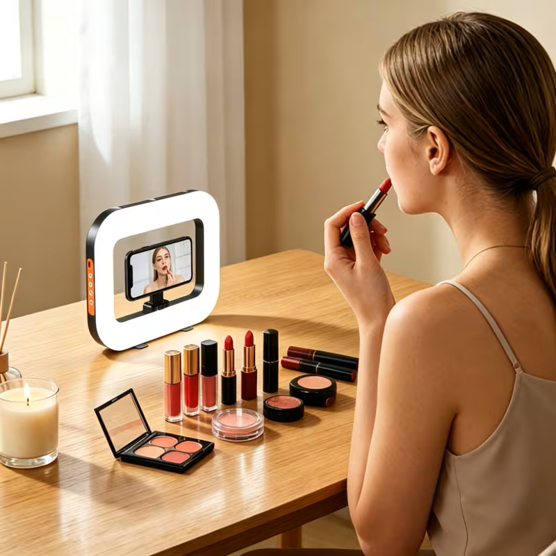 Şarjlı LED Ring Light Video Işık Seti Şarjlı LED Ring Light Video Işık Seti
