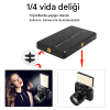 Taşınabilir LED Video Fotoğraf Işığı Şarjlı 3000mAh Kamera Üstü Dolgu Işığı ve Vlogger Canlı Yayın Aydınlatma Paneli Taşınabilir LED Video Fotoğraf Işığı Şarjlı 3000mAh Kamera Üstü Dolgu Işığı ve Vlogger Canlı Yayın Aydınlatma Paneli
