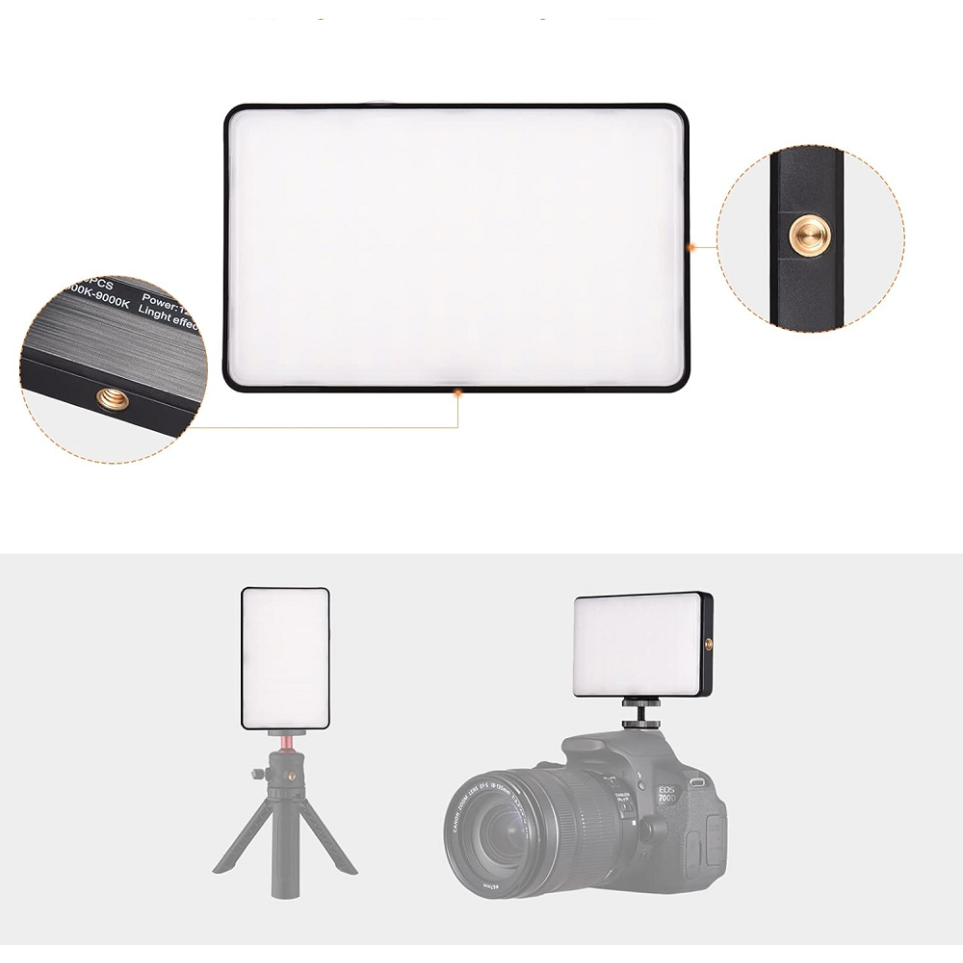 Taşınabilir LED Video Fotoğraf Işığı Şarjlı 3000mAh Kamera Üstü Dolgu Işığı ve Vlogger Canlı Yayın Aydınlatma Paneli Taşınabilir LED Video Fotoğraf Işığı Şarjlı 3000mAh Kamera Üstü Dolgu Işığı ve Vlogger Canlı Yayın Aydınlatma Paneli