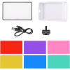 Taşınabilir LED Video Fotoğraf Işığı Şarjlı 3000mAh Kamera Üstü Dolgu Işığı ve Vlogger Canlı Yayın Aydınlatma Paneli Taşınabilir LED Video Fotoğraf Işığı Şarjlı 3000mAh Kamera Üstü Dolgu Işığı ve Vlogger Canlı Yayın Aydınlatma Paneli