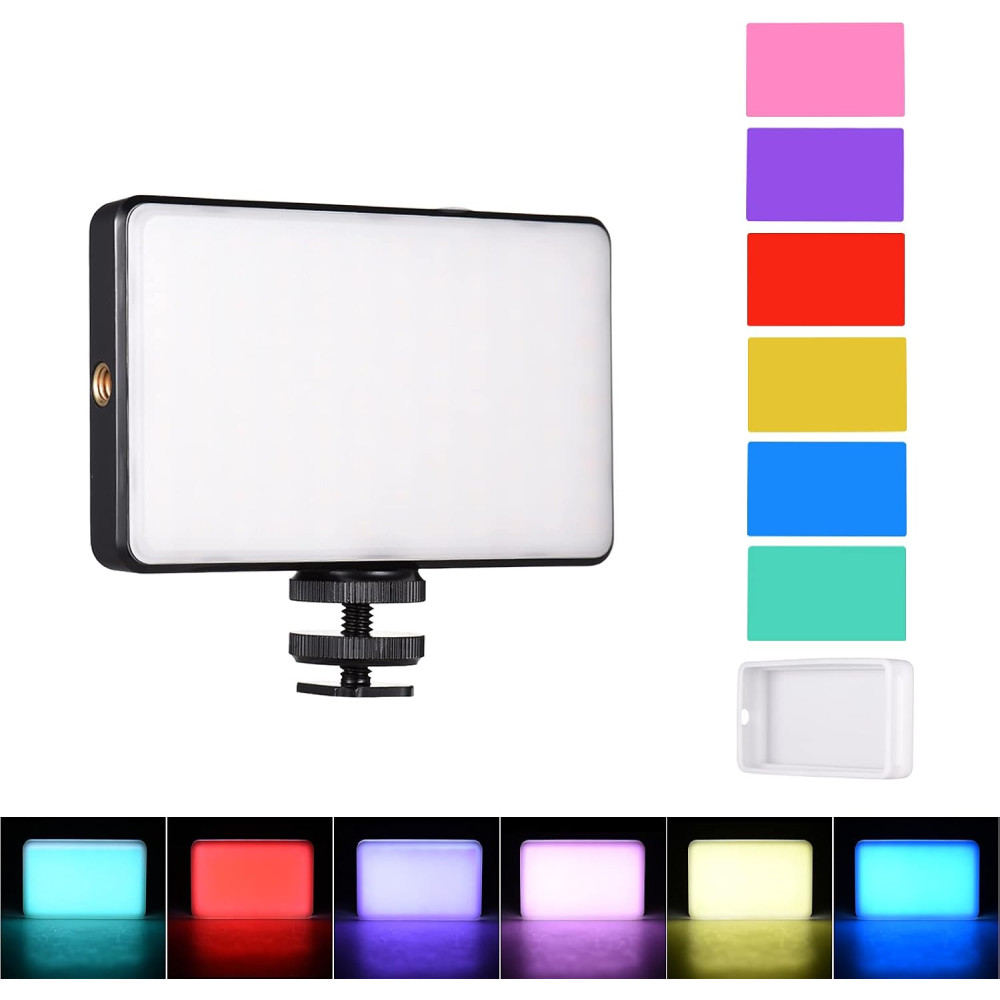 Taşınabilir LED Video Fotoğraf Işığı Şarjlı 3000mAh Kamera Üstü Dolgu Işığı ve Vlogger Canlı Yayın Aydınlatma Paneli Taşınabilir LED Video Fotoğraf Işığı Şarjlı 3000mAh Kamera Üstü Dolgu Işığı ve Vlogger Canlı Yayın Aydınlatma Paneli
