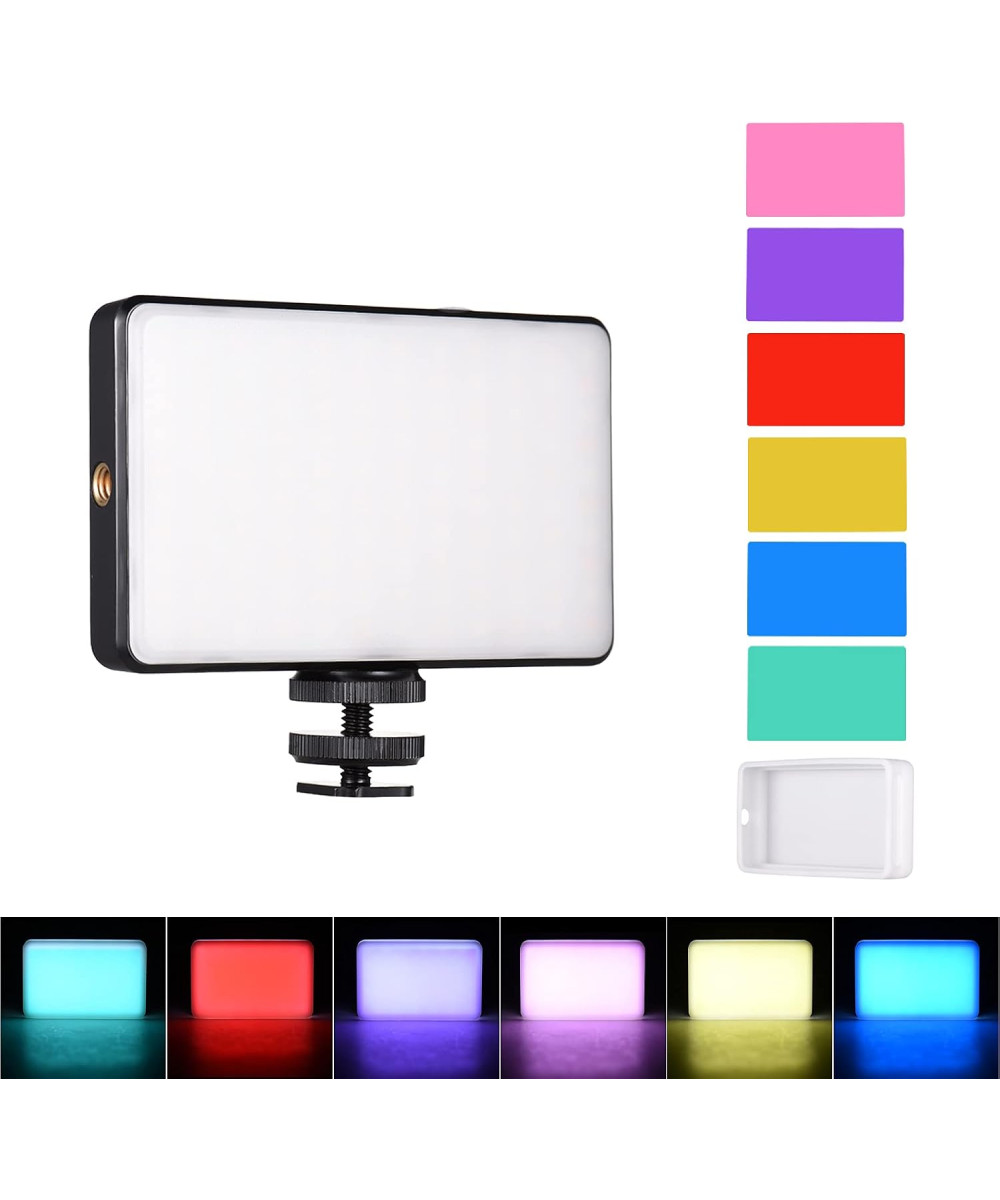 Taşınabilir LED Video Fotoğraf Işığı Şarjlı 3000mAh Kamera Üstü Dolgu Işığı ve Vlogger Canlı Yayın Aydınlatma Paneli
