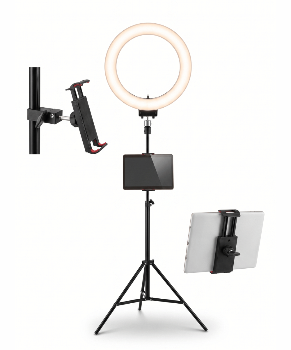 Tripod Tablet Tutucu Sıkıştırmalı